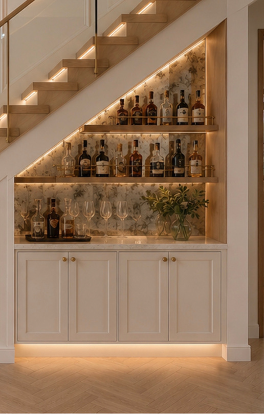 Under Stair Feature Bar